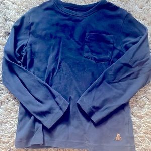 GAP 5t navy l/s basic shirt